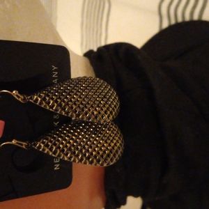Black and gold earrings
